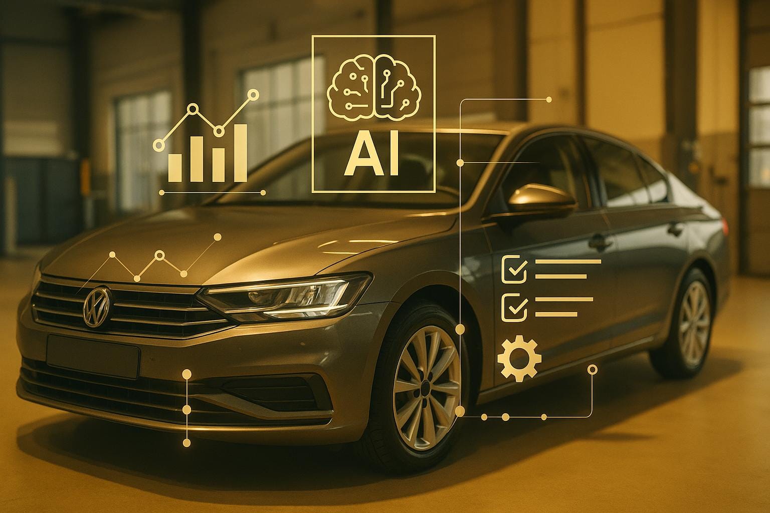 Wie KI Berichte für KFZ-Gutachten zusammenfasst