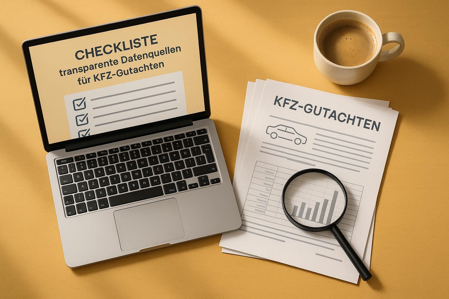 Checkliste: Transparente Datenquellen für KFZ-Gutachten