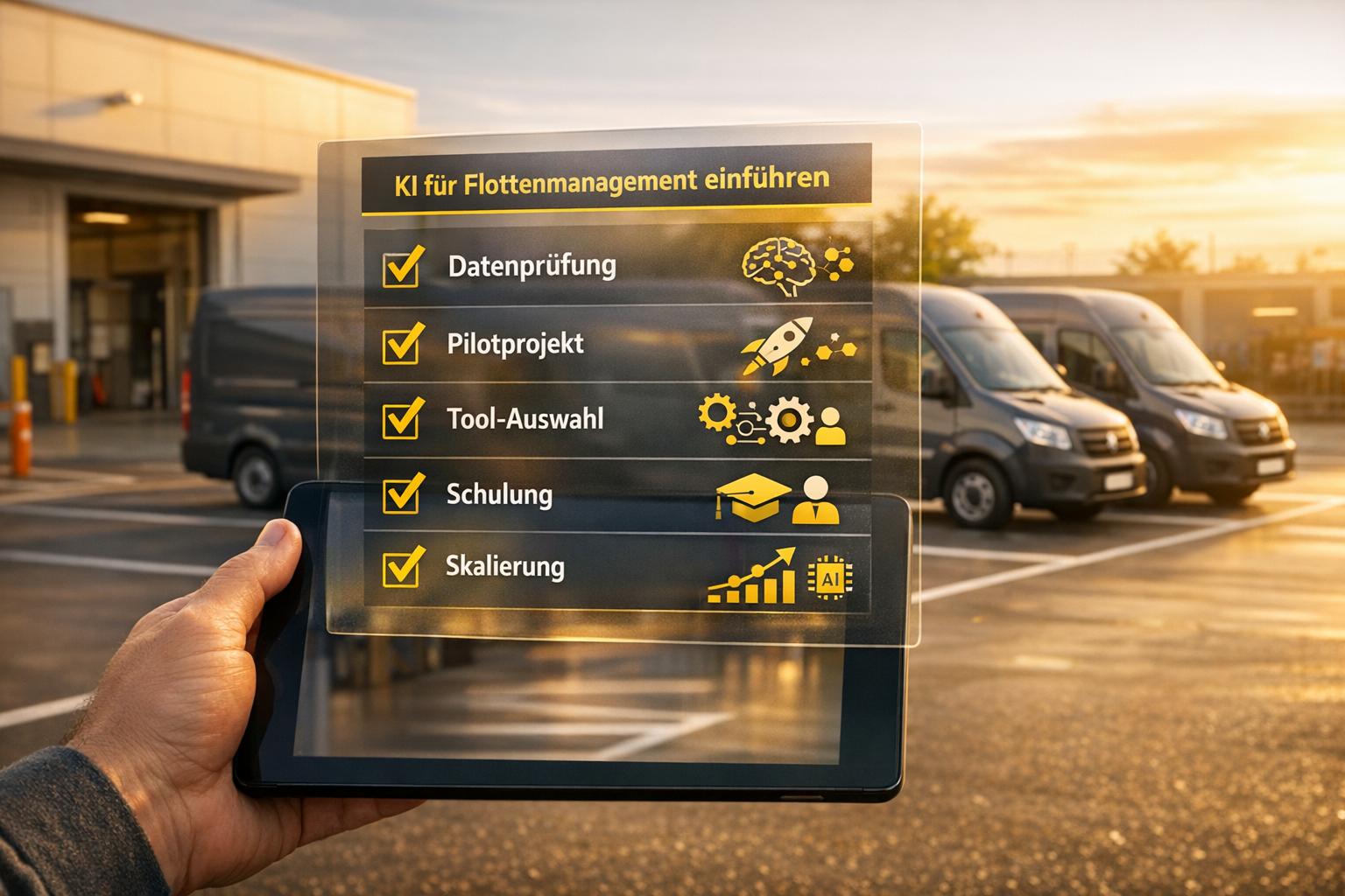 Checkliste: KI für Flottenmanagement einführen