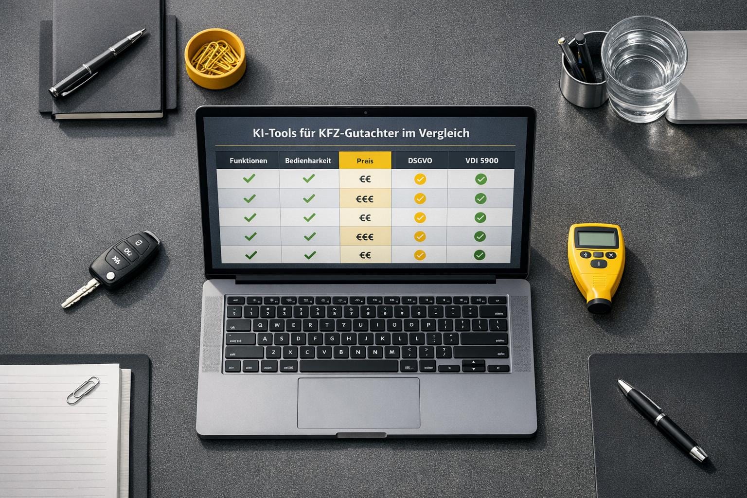 KI-Tools für KFZ-Gutachter im Vergleich
