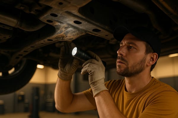 Wie erkennt man Schäden am Fahrzeugrahmen?