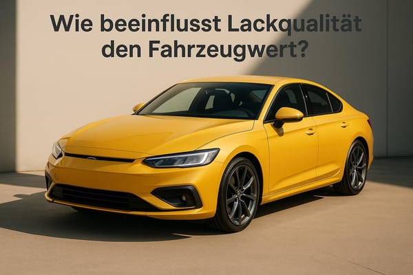 Wie beeinflusst Lackqualität den Fahrzeugwert?