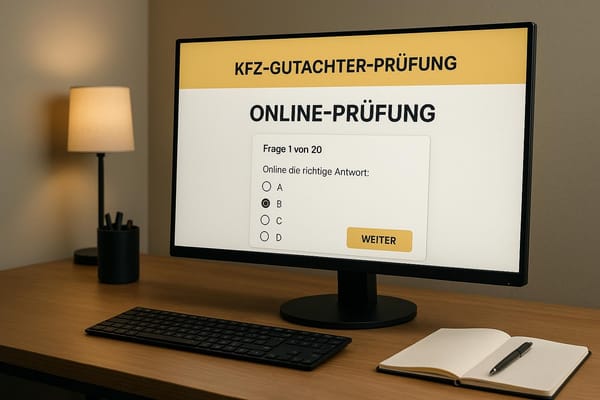 Welche Standards gelten für Online-Prüfungen von KFZ-Gutachtern?