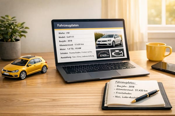 Welche Daten werden bei KFZ-Gutachten wirklich benötigt?