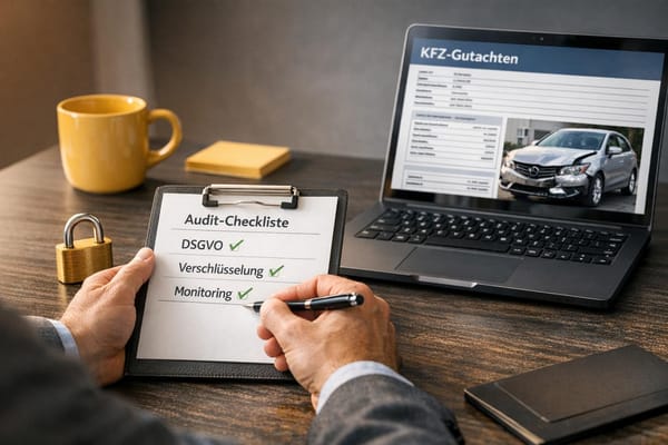 Wie Audits die Datensicherheit bei KFZ-Gutachten verbessern