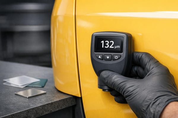 Wie funktioniert die Lackdickenmessung?