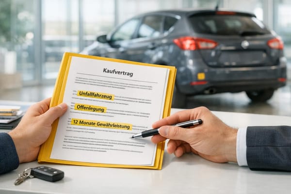 Verbraucherschutzgesetze bei Unfallfahrzeugen: Was Käufer wissen müssen