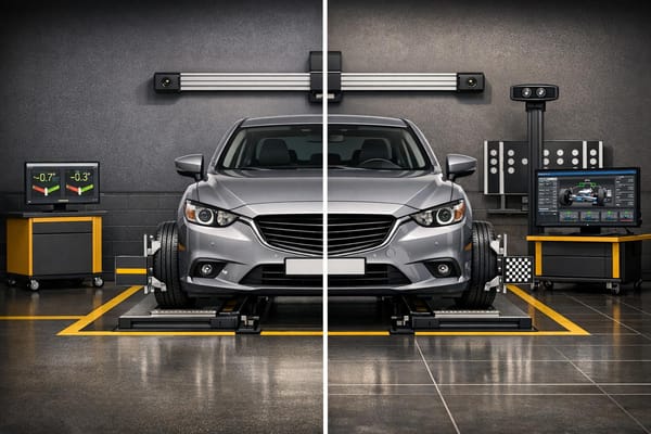 Unterschiede zwischen 2D- und 3D-Achsvermessung