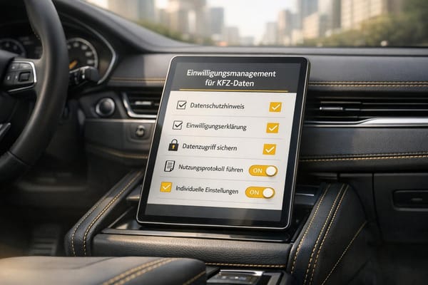 Checkliste: Einwilligungsmanagement für KFZ-Daten